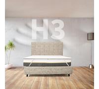 Topper memory Foam contro il mal di schiena ALTO 3 Cm | TOPPER MEMORY Piazza e mezzo 120X190 Cm | Topper sfoderabile MADE IN ITALY anallergico con elastici per fissaggio - MOD. MAYA H3