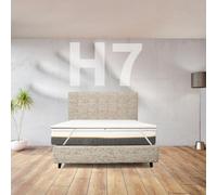 Topper memory Foam morbido contro il mal di schiena ALTO 7 Cm | TOPPER MEMORY Piazza e mezzo 120X190 Cm | Topper sfoderabile anallergico con elastici per fissaggio - MOD. CUPID H7
