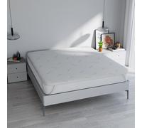 Topper Memory Foam SILVER letto Matrimoniale Maxy 180x200 cm, altezza 5 cm, Made in Italy, Rivestimento Sfoderabile e Lavabile, Coprimaterasso con Elastici per fissaggio al materasso