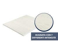 Topper Memory Materasso Sfoderabile Con Elastici Agli Angoli 7 Zone
