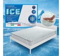 Topper memory matrimoniale Ice effetto rinfrescante multicolore