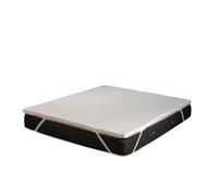 Topper Memory Premium matrimoniale in Memory Foam 160x190 cm bianco Bianco