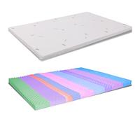 TOPPER MEMORY FOAM PIAZZA E MEZZA 120X190 CM ALTO 5CM PER MATERASSO SFODERABILE