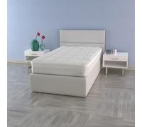 Topper MORFEO Letto Singolo 80x195cm, Imbottito e Trapuntato con Soffietto di 5cm e Fascia Coprimaterasso Perimetrale