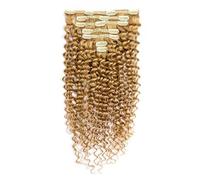 Topper per capelli da donna Clip ricci da 12-24 pollici nelle estensioni dei capelli Veri capelli umani Clip ricci Jerry for le donne nere Estensioni dei capelli Remy Estensioni dei capelli biondi mie