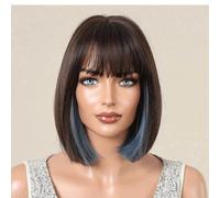 Topper per capelli da donna Parrucca da donna Qi Liu Hai capelli corti lisci estiva leggera traspirante multicolore auricolare completo opzionale Toppers Posticci(C)