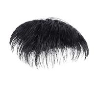 Topper per capelli da uomo - Parrucchino con estensioni corte | Parrucca nera naturale, vero parrucchino umano con clip di ricambio per calvizie, base in pelle sottile traspirante
