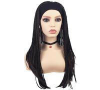 Topper per capelli Fascia for capelli in un unico pezzo, parrucca a treccia sporca, copertura completa for la testa(Nero)