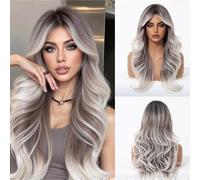 Topper per capelli Parrucca, copertura completa della testa da donna, parrucca di capelli ricci sfumati tinti, for(E)