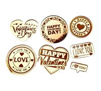 Topper per Cupcake di San,Insegna Decorativa Party In Acrilico - Coperchi a Forma di Cuore per Dolci - Per Biscotti Matrimonio Dessert e Festa della Mamma