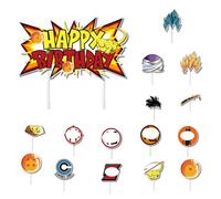 Topper per cupcake non commestibili Confezione da 16 toppers per ，Kit per decorazione torte，appy Birthday Cake Topper per Decorazioni per Muffin Cake