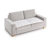 Topper per divano ZAZU, Imbottitura Extra Spessa e Antiscivolo, Design a Triangoli Multicolori, 100% Poliestere Pet Friendly, Serve come Letto per Animali Domestici, Lavabile in Lavatrice. Misura di