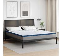 Topper per materasso 200 x 200 cm Spessore Tessuto Jacquard