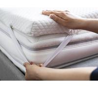 Topper per Materasso Trapuntato, Anallergico e Traspirante No Stress con Elastici Letto Singolo Matrimoniale (Matrimoniale)