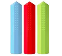 Topper per matite gommose in silicone - Tubi sensoriali da 3 pezzi, Ausilio per la scrittura calmante, pper penne colorate antistress, Set di cappucci pper matite lenitivi bambini Adolesce