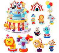 Topper per torta a tema circo, decorazione per torte, carnevale, cupcake, pagliaccio, per feste di compleanno e baby shower