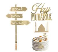 Topper per torta con luna festiva, in acrilico liscio, stabile, squisite lettere festive, decorazione per torte, per adulti, amanti, familiari, amici, donne, uomini