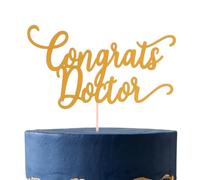 Topper per torta con scritta "Congrats Doctor", decorazione per torta di laurea e scuola di medicina, decorazione per feste di laurea e dottore granchio