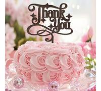 Topper per torta con scritta in inglese "Thank You" e "Mr & Mrs", in legno marrone, personalizzabili, romanticismo, sposa e sposo, per fidanzamento, futura sposa, regalo di addio al nubilato