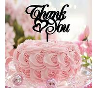 Topper per torta con scritta in inglese "Thank You Mr & Mrs" in acrilico nero, personalizzabile con sposo e sposo, per addio al nubilato, addio al nubilato, matrimonio, addio al nubilato, regali per