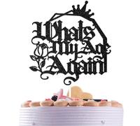 Topper per torta con scritta in lingua inglese "Whats My Age Again" e "It Was Never a Phase Elder", decorazione per torta funebre per 20°, 30° 40° compleanno, decorazione per feste di compleanno