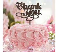 Topper per torta con scritta "Thank You" e "Mr & Mrs", decorazione per torta con scritta in inglese "Thank You" e "Mr & Mrs", decorazione per torta nuziale, regalo di fidanzamento per coppi