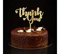 Topper per torta con scritta "Thank You" e "Mr & Mrs" e "Thank You", per matrimonio, anniversario, festa, fidanzamento, regalo per coppia