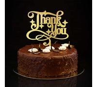 Topper per torta con scritta "Thank You Mr & Mrs", divertente decorazione per torta con sposa e sposo, decorazioni per torte nuziali, regali di addio al nubilato, glitter oro