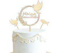 Topper per torta cresima, in legno, decorazione per torta della mia cresima, battesimo, colomba, cresima, decorazione per torte per la prima comunione, decorazione per torte per ragazze