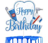 Topper per torta di buon compleanno a tema dentale per bambini: questa è una grande decorazione per la festa di compleanno del dentista, festa di laurea dentista, festa delle fate dei denti o festa