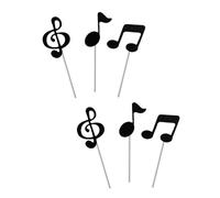 Topper per torta di carta decorativi note musicali cupcake inserto accessori per concerti compleanni festival occasione compleanno cake topper carta