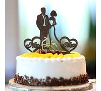 Topper per torta di fidanzamento e matrimonio rustico con scritta Mr and Mrs personalizzata, con nomi personalizzati, data di fine anno, divertente, per la sposa e lo sposo, decorazioni per feste di