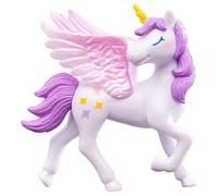 Topper per torta di figura di cavallo | Topper per alimenti per alimenti per da cartone animato, con statue di animali a corna singola per ornamenti per auto