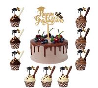 Topper per torta di laurea Decorazioni per torte di laurea Decorazioni per torte di laurea 2022 Decorazioni per la laurea 10 pezzi Cake Topper Decorazioni per torte di laurea 2022 Decorazioni per tort