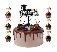 Topper per torta di laurea Decorazioni per torte di laurea Decorazioni per torte di laurea 2022 Decorazioni per la laurea 10 pezzi Cake Topper Decorazioni per torte di laurea 2022 Decorazioni per tort
