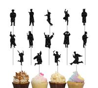 Topper per torta di laurea, Toppers per cupcake di laurea - Piccola laurea per festa di festa Topper | APEPISET Decor selezionare il set di 14 per la festa di dessert, decorazione