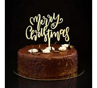 Topper per torta di Natale con renna lettera dessert cibo frutta torta di compleanno topper Cheers to 2022 lettera specchio oro acrilico sesso rivelare fidanzamento torta bandierine decorazione regali