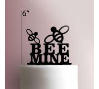 Topper per torta in acrilico, motivo ape mia, larghezza 15,2 cm, colore: blu