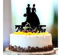 Topper per torta lesbica con nome personalizzato data est paese spose lesbiche topper per torta nuziale silhouette lesbica LGBTQ matrimonio fidanzamento festa decorazione coppia lesbica regali