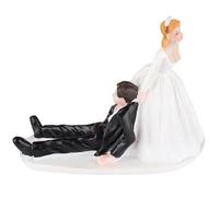 Topper per torta nuziale, Topper per torta nuziale, Lo sposo non può scappare, in resina realistico e divertente per feste di matrimonio, casa, anniversari, decorazioni celebrative