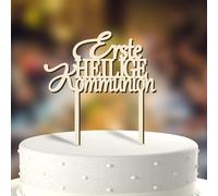 Topper per torta "Prima Comunione" in legno, spina, regalo eucaristico, decorazione eucaristica