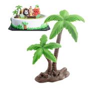 Topper per torte di palma - Charming Cupcake Topper, decorazione per torte, albero modello, paesaggio in miniatura, per esterni, casa, giardino