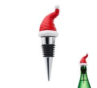 Topper per vino a forma di cappello di Natale, in resina, riutilizzabile, per Natale, feste, vacanze
