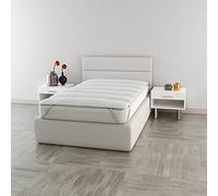 Topper Piazza e Mezza 120x195 cm Elegant Made in Italy Trapuntato con Elastici per Massimo Comfort