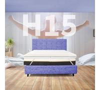 TOPPER RIGIDO Piazza e mezzo 120X195 Cm, Topper A ZONE DIFFERENZIATE ortopedico Anche per pesi extra ALTO 15 Cm | Topper sfoderabile anallergico con elastici- MOD. FISIO A ZONE H15