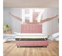TOPPER RIGIDO Piazza e mezzo 120X195 Cm, Topper ortopedico contro il mal di schiena ALTO 7 Cm | Topper sfoderabile anallergico con elastici per fissaggio - MOD. FISIO H7