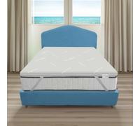 Topper rinfrescante 160x195 MEMORY e GEL Made in Italy | Topper fresco con tessuto SFODERABILE termoregolatore, 3 cm lato memory e 3 cm lato GEL- FRESHMIX H6