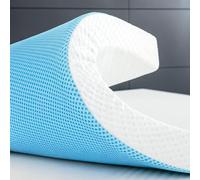 Topper Singolo 105x190 cm Memory Foam - Spessore 6 cm | Comfort Ortopedico | Allevia Dolori alla Schiena e Articolazioni | Traspirante e Termoregolante | Fodera Sfoderabile e Lavabile | OEKO-TEX