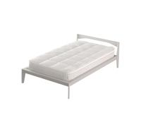 Topper Singolo Trapuntato 800 gr/mq con Fascia Coprimaterasso Morfeo Bianco