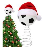 Topper Topper Christmas - Calcio Calcio Con Arredamento Albero Di Babbo Natale, Decorazione Per Feste Di Natale | Ornamento Domestico | Per La Festa Del Soggiorno Porte Della Casa Le Vacanze